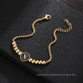 Shangjie OEM Pulseras de Acero Bracelet Hip Hop Inoxydable Bracelet de la lettre d&#39;or en acier inoxydable à la mode inoxydable